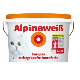 Alpina Weiß - weiße Wandfarbe - Listenansicht