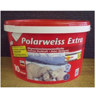 Extra Wandfarbe weiße Polarweiss Test Wilckens -